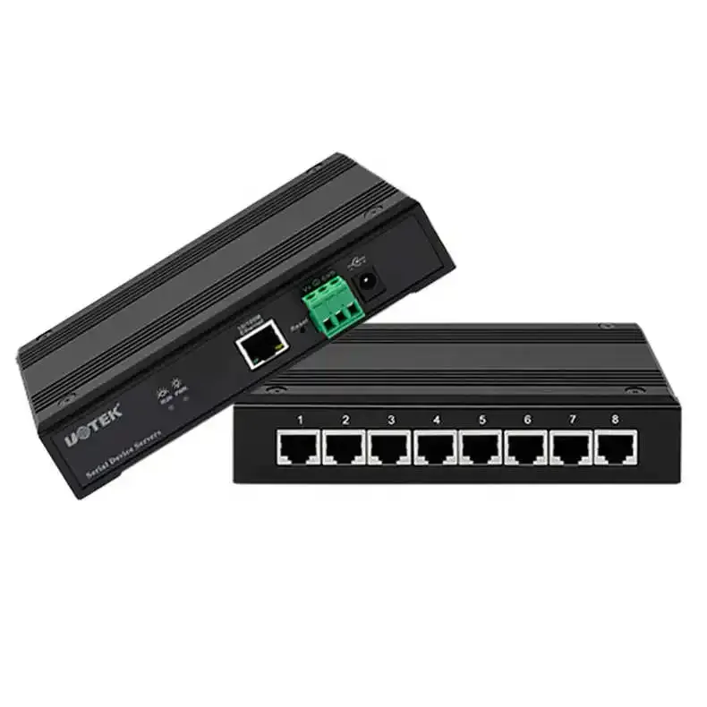 UT-6008 TCP/IP до 8-портового последовательного сервера RS232/485/422 RJ45