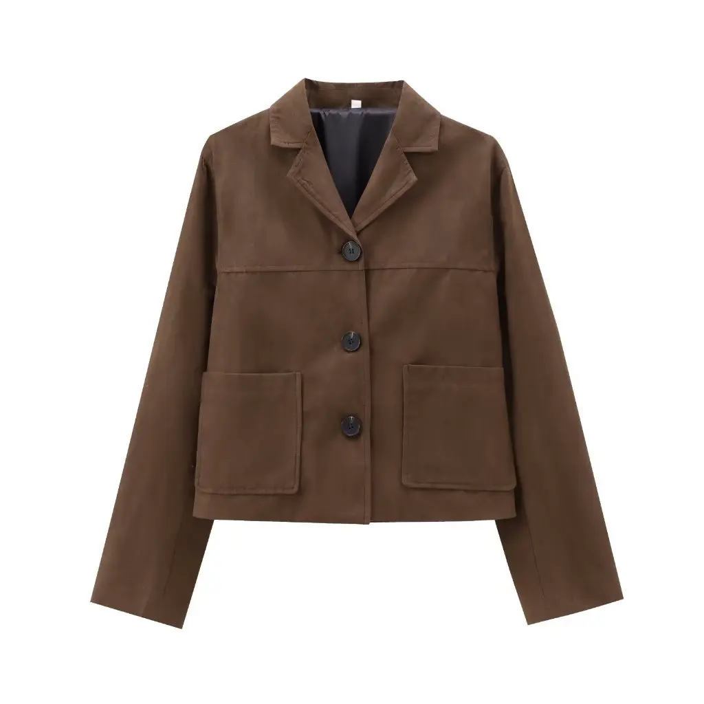 

Women's Suede Short Suit Jacket Autumn Winter Street Fashion European American Style Exclusive Design