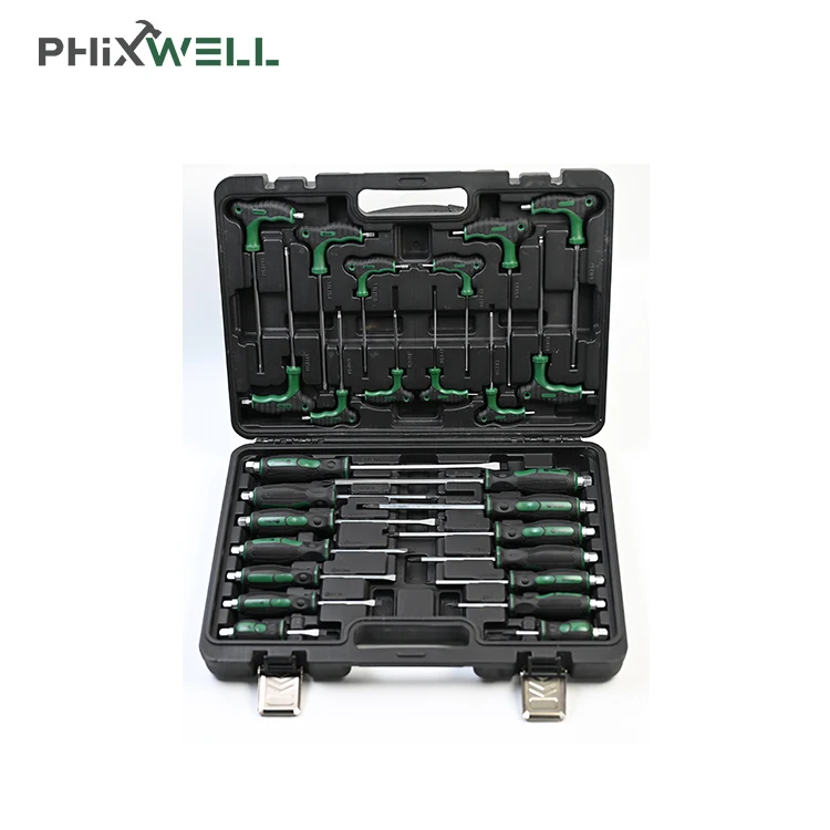 

XWTDZ-004 Tool Set 26 PCS Complete Magnetic Screwdriver Hex Key Cane Wrench Set Factory Direct Selling Tool Kit4