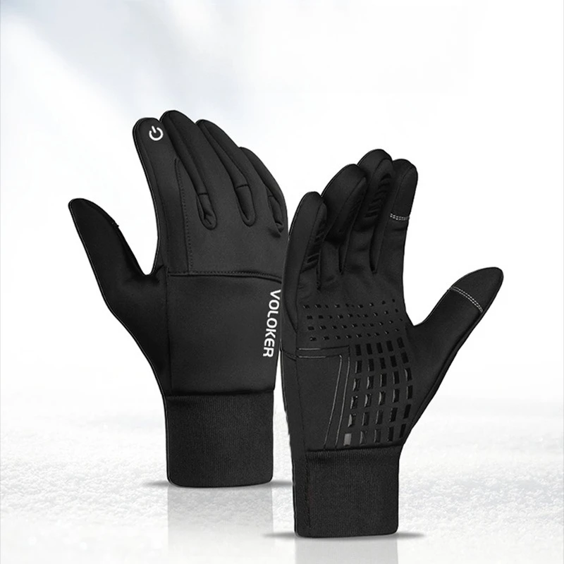 

Yuedong cycling gloves autumn and winter men's and women's outdoor hiking non-slip touch screen windproof waterproof