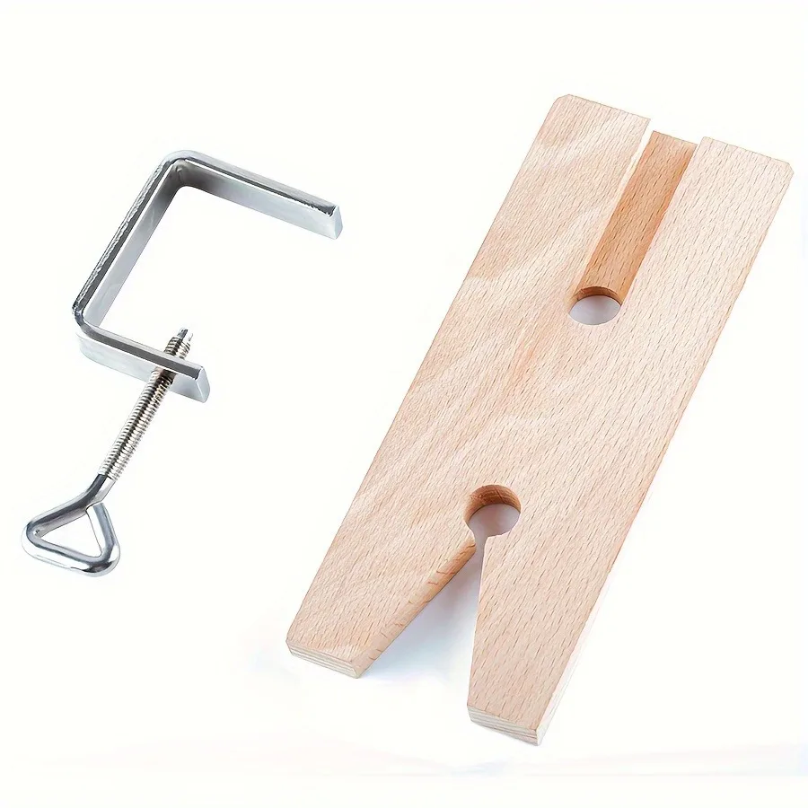 

Professional Bench Pin Clamp Set V-Slot Adjustable Woodworking Vise for Jewelry Polishing Engraving Cutting Tools Workstation