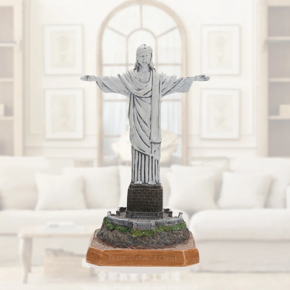 New Brasil Brazil Rio de Janeiro Cristo Redentor Jesus Christ World Famous Building Craft Figure Model Gift Collect