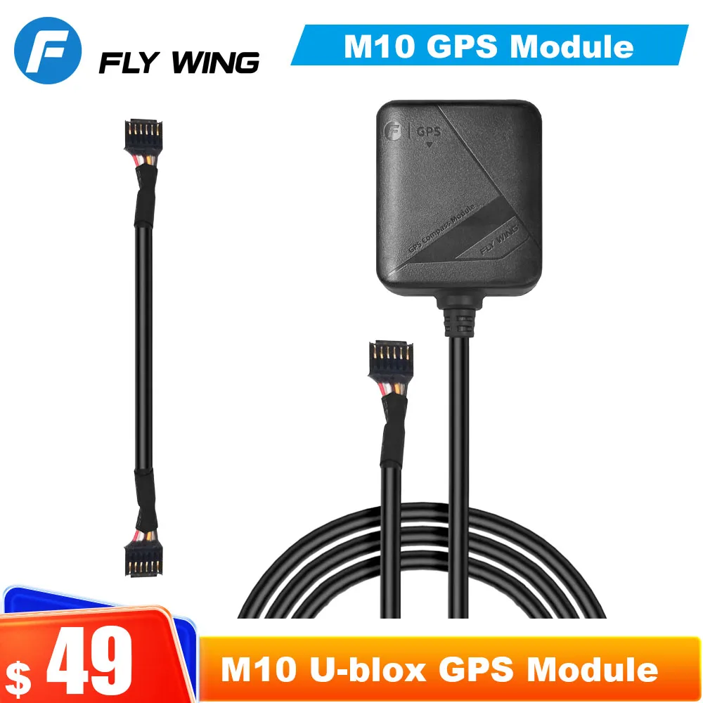 

Flywing M10 GPS Module H1 Flight Controller H1 Autopilot Gyro M10 U-blox Upgrade GPS Module Short Long Wire For Scale Helicopter