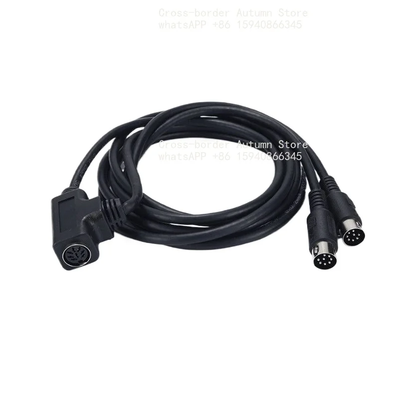 For Eight-core eight-pin T-shaped conference expansion cable 8-core hand in hand conference microphone one point two