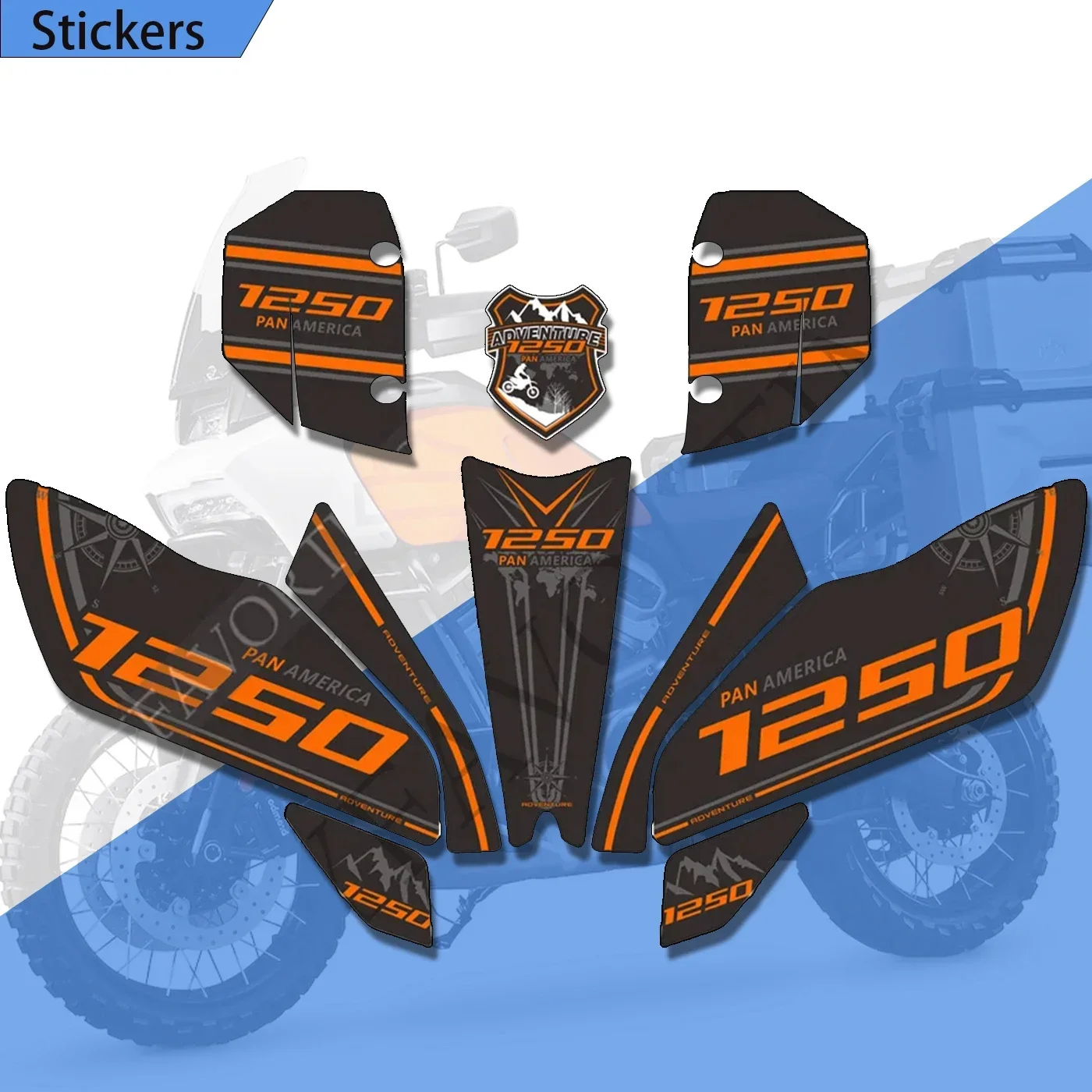 For HARLEY Pan America 1250 Adventure 2020 2021 2022 Motorcycle Tank Pad Protection Stickers Knee Windshield Windscreen