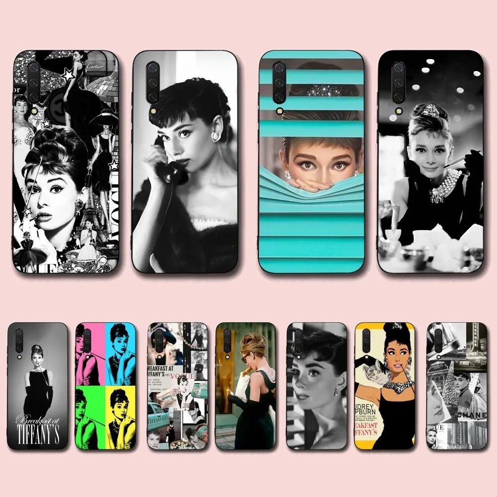 Audrey Hepburn Phone Case For Xiaomi Mi 5X 8 9 10 11 12 lite pro 10T PocoX3pro PocoM3 Note 10 pro lite