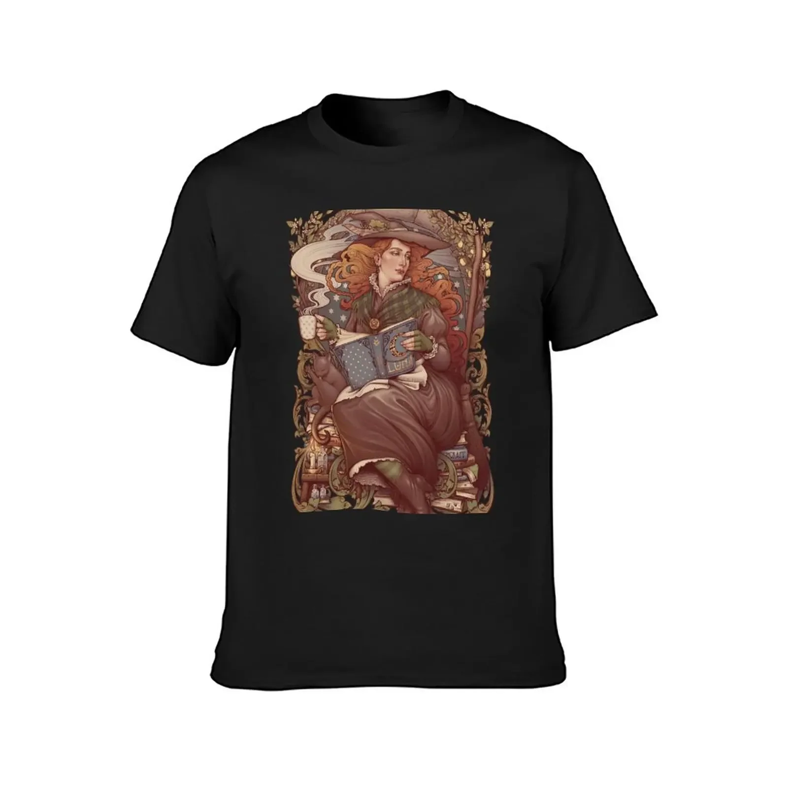 NOUVEAU FOLK WITCH T-Shirt plus size tops vintage clothes clothes for men