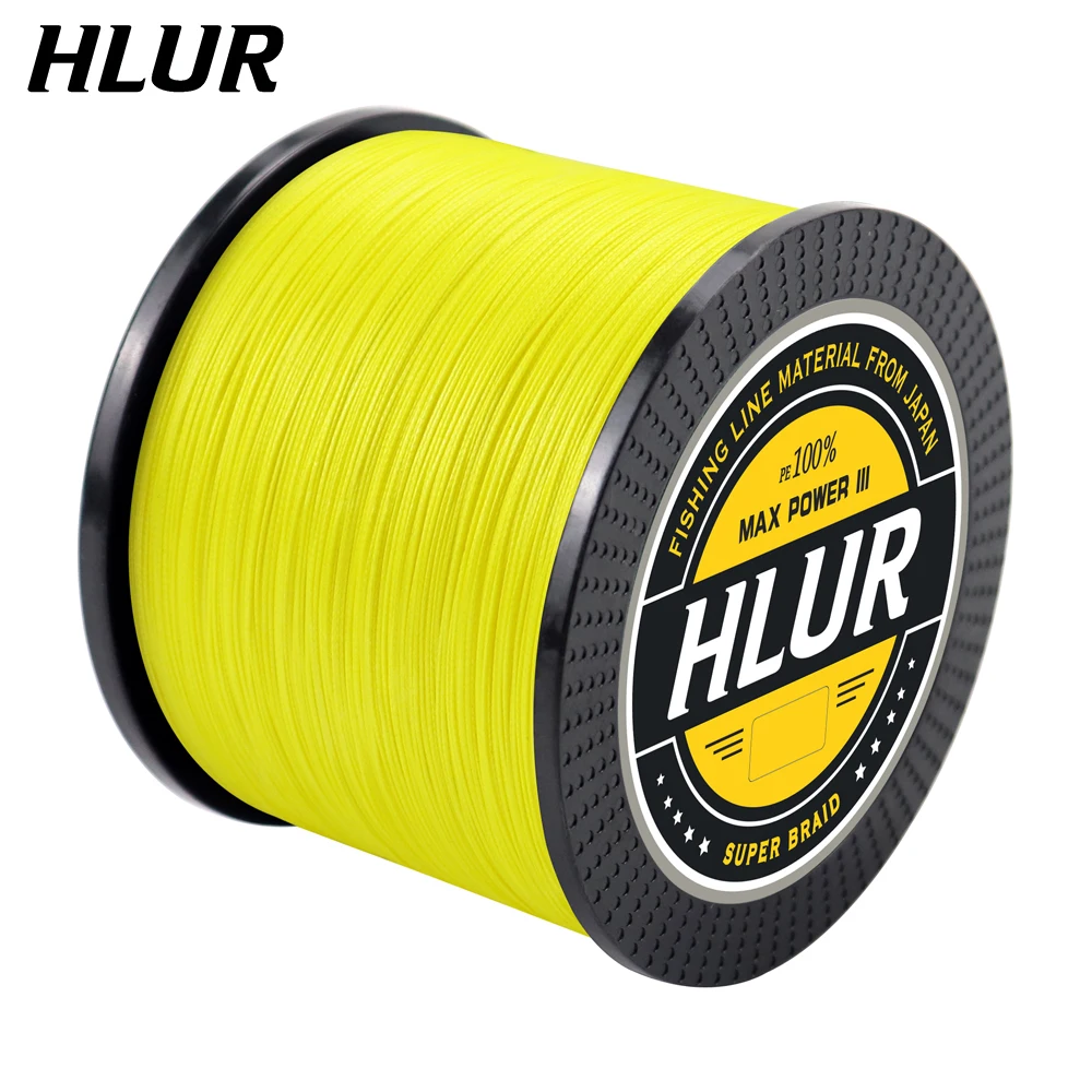 HLUR 4 Strands 300M 500M 1000M Floating 12 15 20 30 38 43 52 65 83Lb High-quality Wear-Resistant PE Braided Fishing Line Tackle