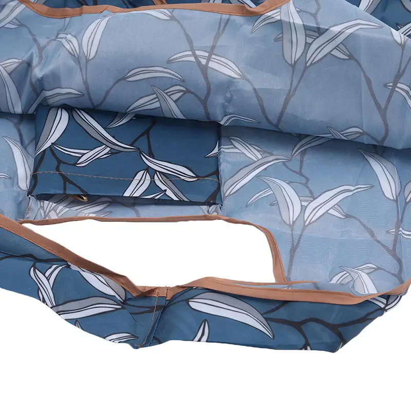 1 قطعة أكياس التسوق سوبر ماركت المطبوعة أكسفورد حقيبة حمل متينة وصديقة للبيئة حقيبة تخزين محمولة قابلة للطي