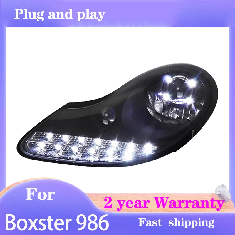 

Car Styling for Porsche 986 Headlights 1997-2004 Boxster Headlight DRL Turn Signal High Beam Projector Lens