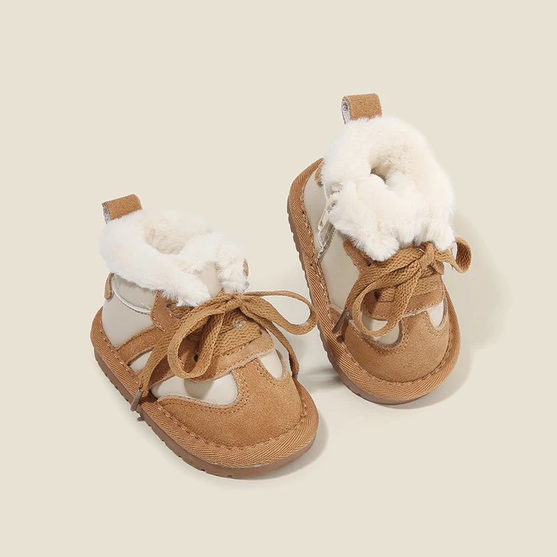 

Baby children snow boots padded baby shoes small children winter warm cotton shoes boys shoes girls cotton boots