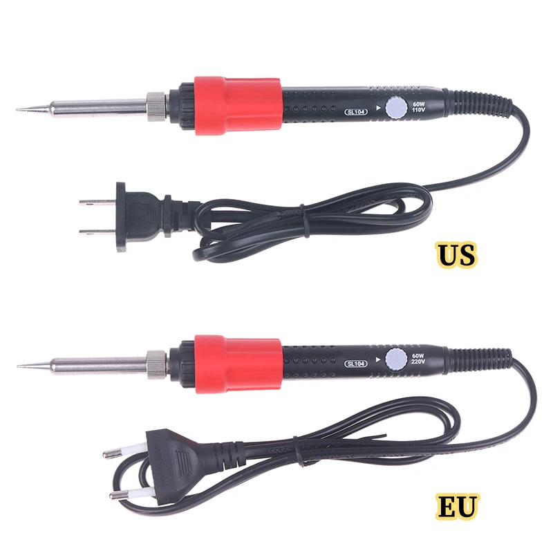 

1pcs New Digital Electric Soldering Iron 110V/220V Adjustable Temperature Professional Welding Solder US/EU Plug Welding Tool