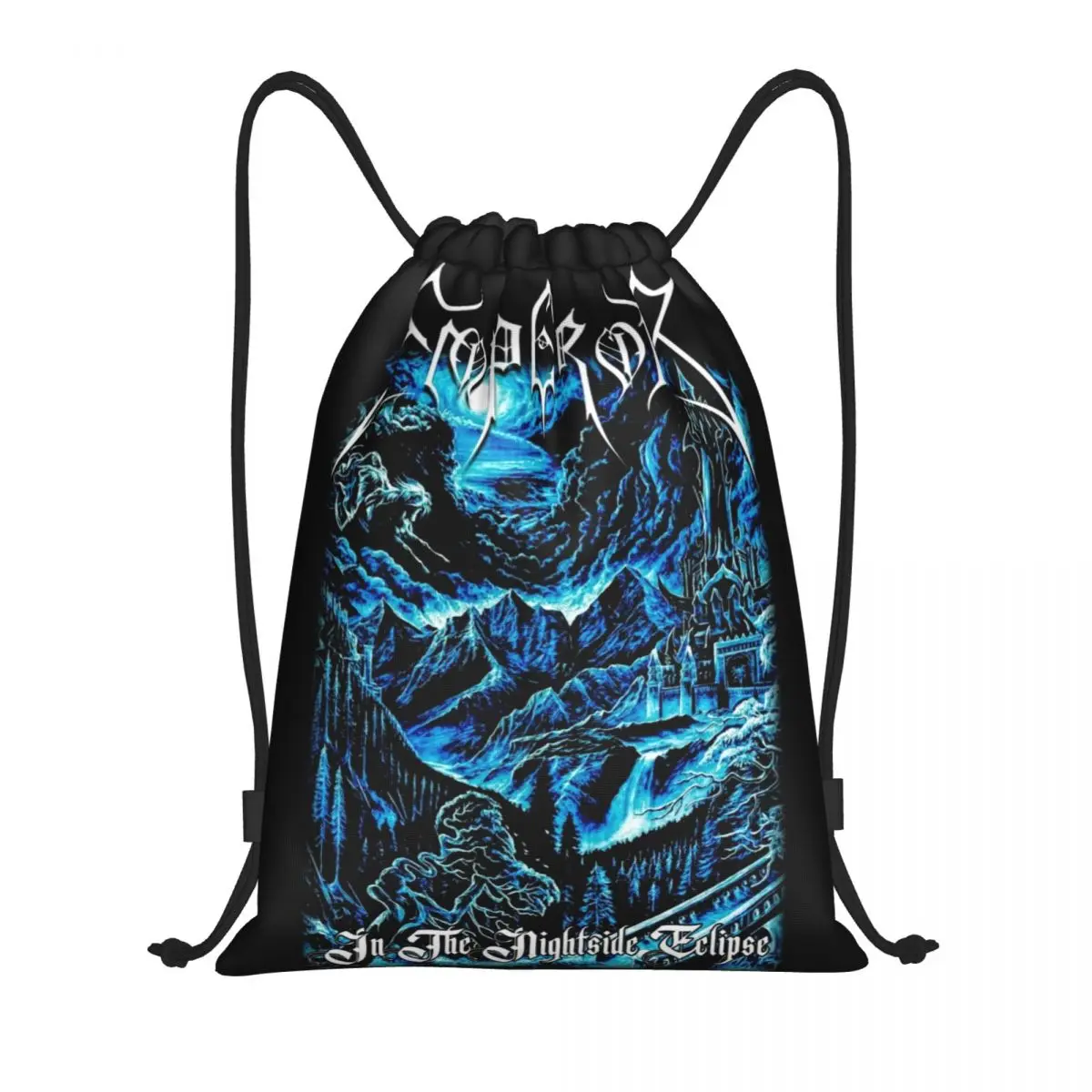 Custom Metal Band-Emperors Music Drawstring Backpack Women Men Sport Gym Sackpack Portable Training Bag Sack