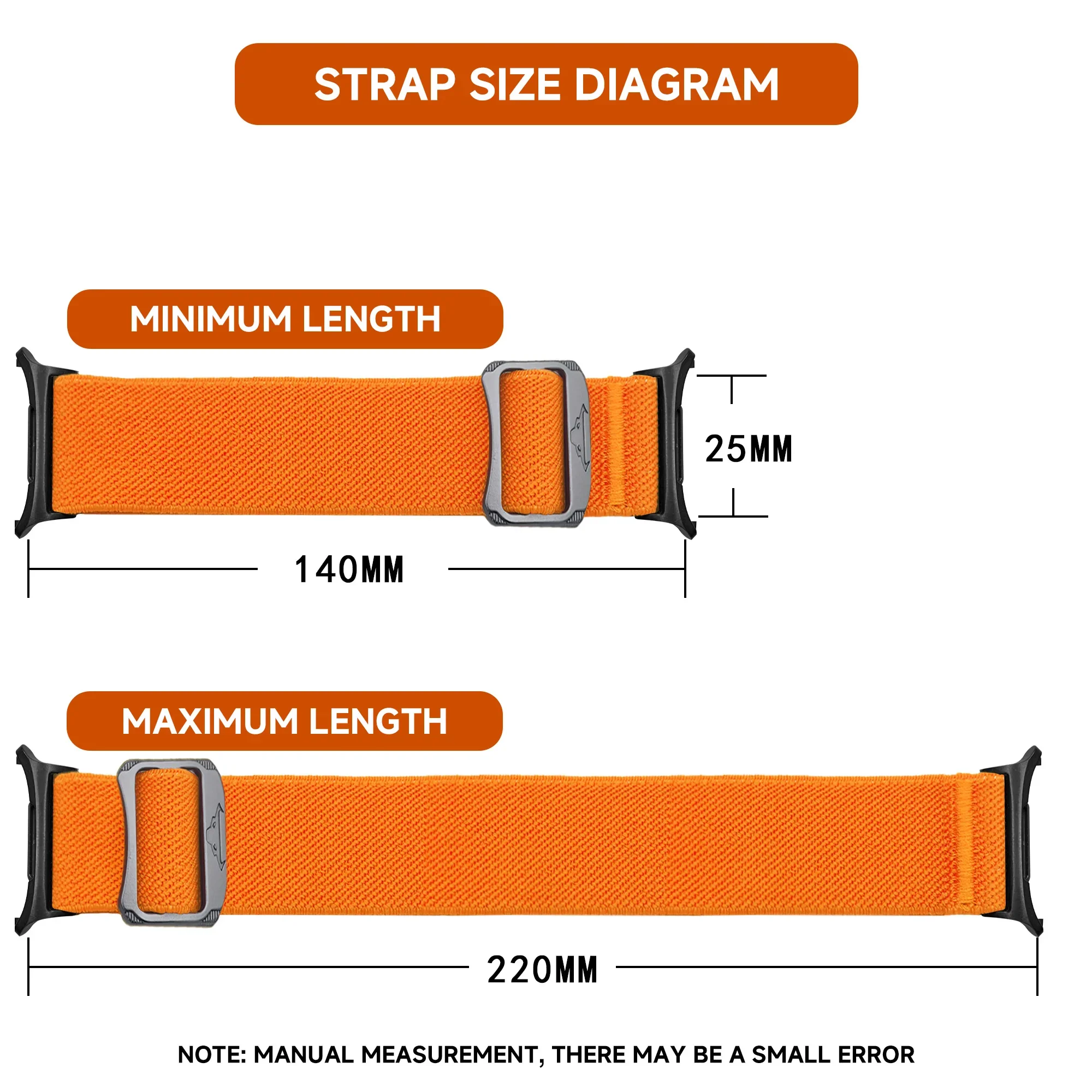 حزام رياضي لساعة سامسونج جالاكسي الترا 47 ملم من النايلون المرن سوار معصم كوريا جالاكسي ساعة 7 ملحقات سوار الترا