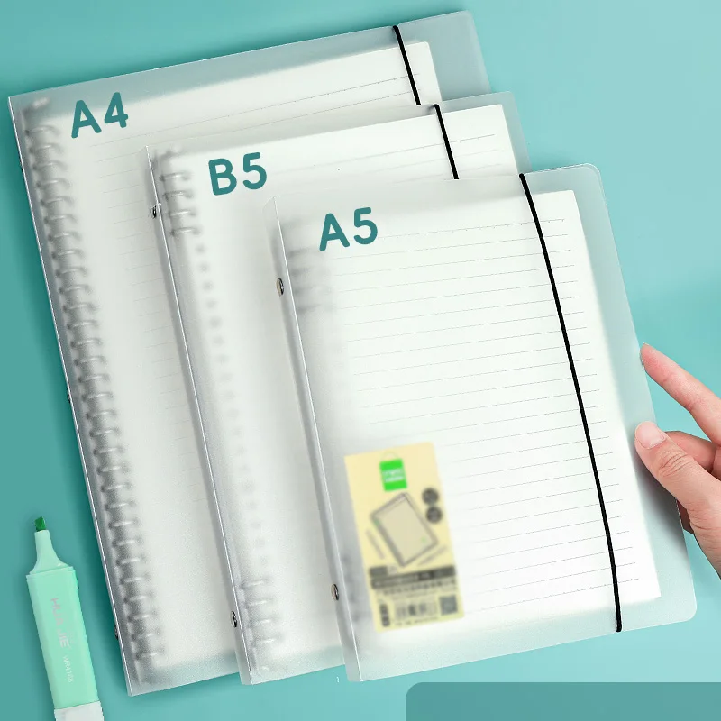 HUAJIE B5 دفتر أوراق فضفاضة A4 مذكرات A5 مخطط عبوات قابلة للفصل سميكة دفتر خطأ الطالب دراسة وقراءة الملاحظات