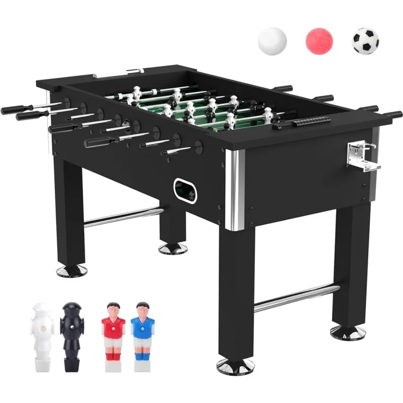 

Table with 9 Balls, 2 Cup Holders, Adjustable Balance Foosball Table Adult Size for Adults and Children, Heavy Duty
