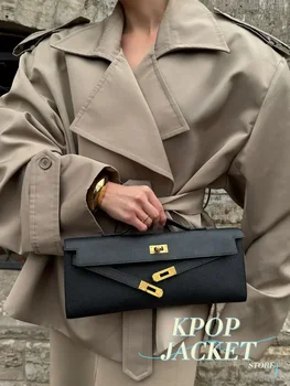 Elegant Lace Up Solid Overcoat Women Chiclapel Collar Button Full Sleeve Loose Coat Autumn Female Street New Oversize Outerwear 4 Elegant Lace Up Solid Overcoat Women Chiclapel Collar Button Full Sleeve Loose Coat Autumn Female Street New Oversize Outerwear 4
