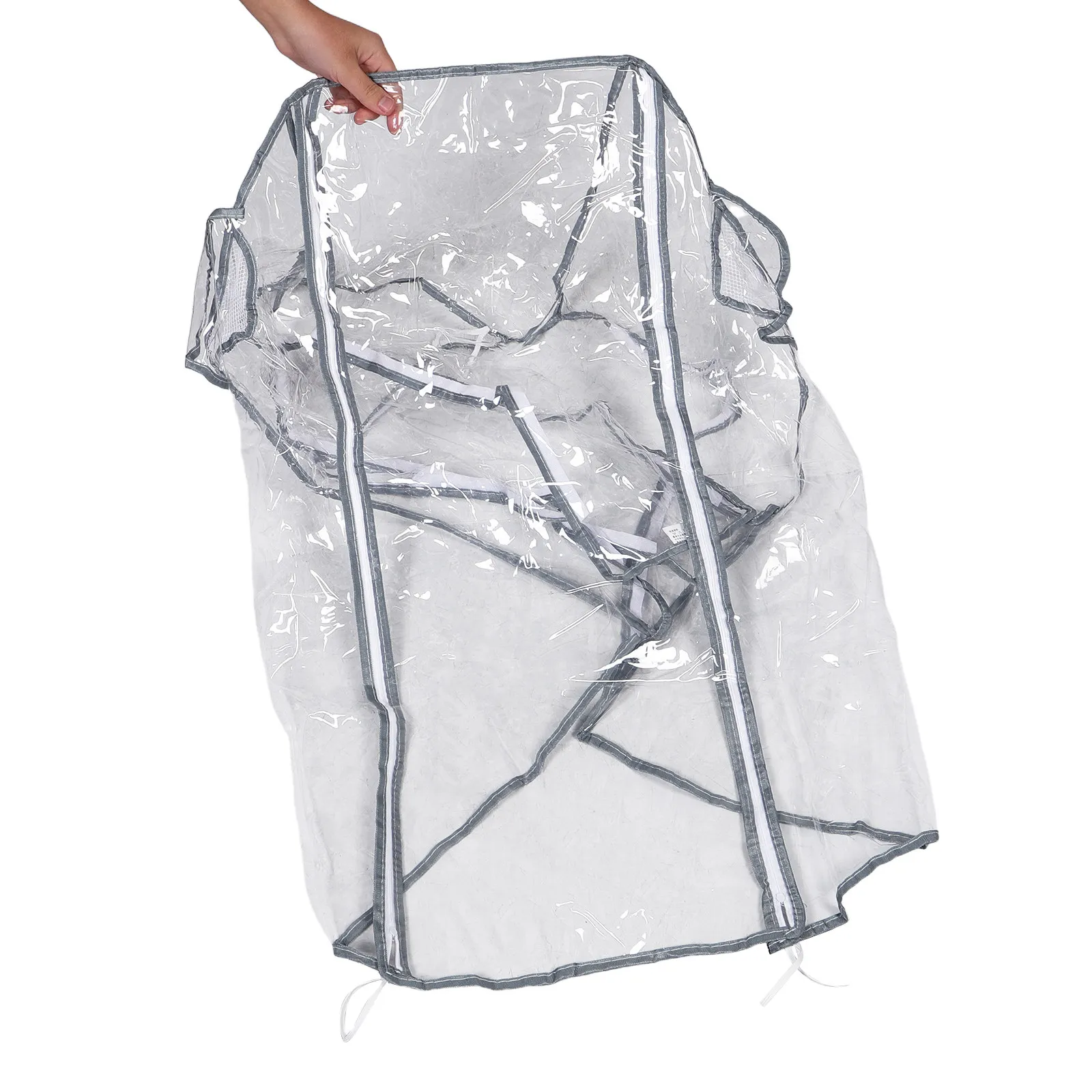 Transparent Eva Stroller Rain Cover Windproof Warm Protective Cover for Travel Stroller Jogger Umbrella Compact Strollers Rain