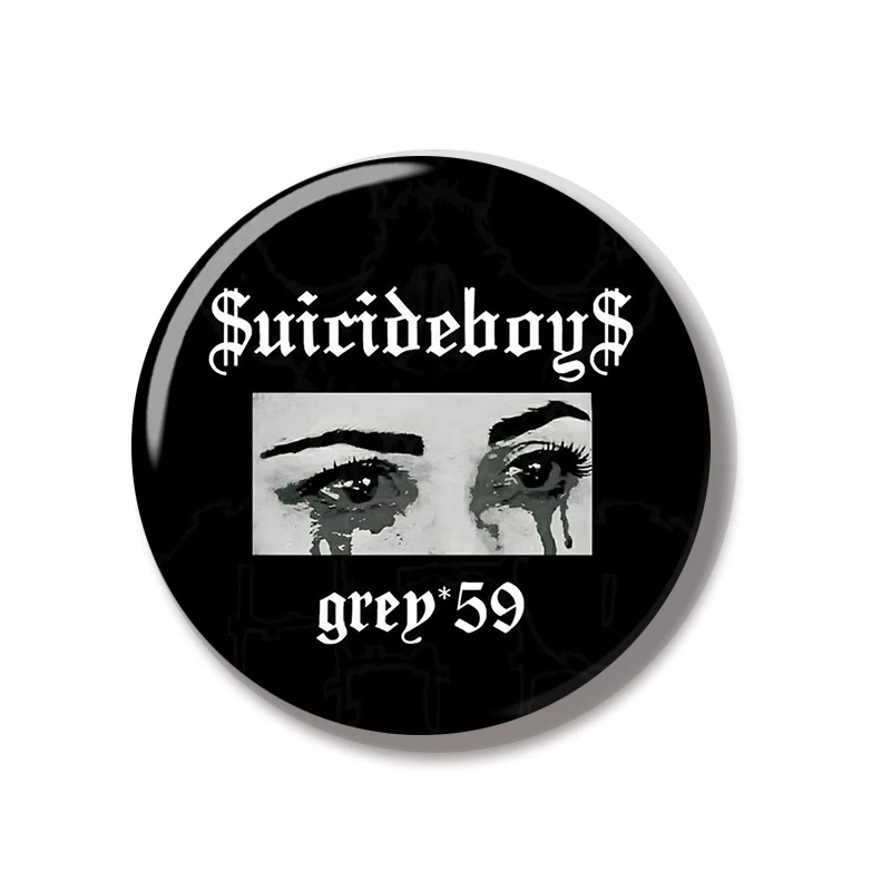 44MM Suicide Boys Album Pin Soft Button Pin Jewelry Creative Badge Cartoon Brooch Lapel Pin Bag Backpack Hat Decoration