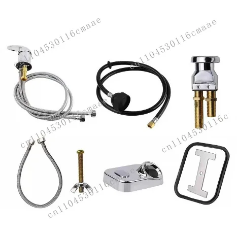 Shampoo bed faucet accessories are used to replace professional chrome-plated shampoo bowl faucets, sprayer hoses