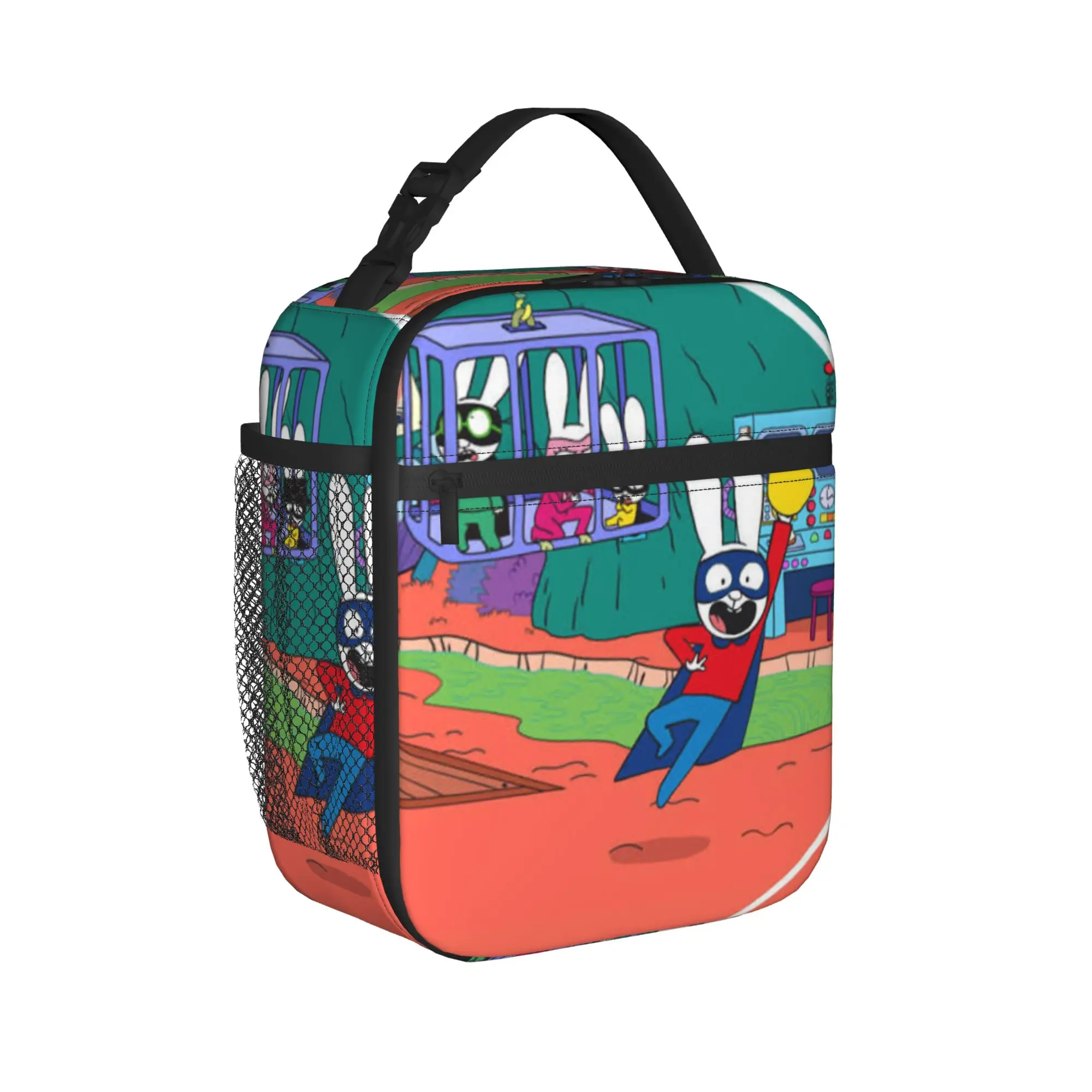 Simon Super Rabbit Insulated Lunch Bags for Men Women  Food Container Bags Portable Cooler Thermal Lunch Boxes For Picnic
