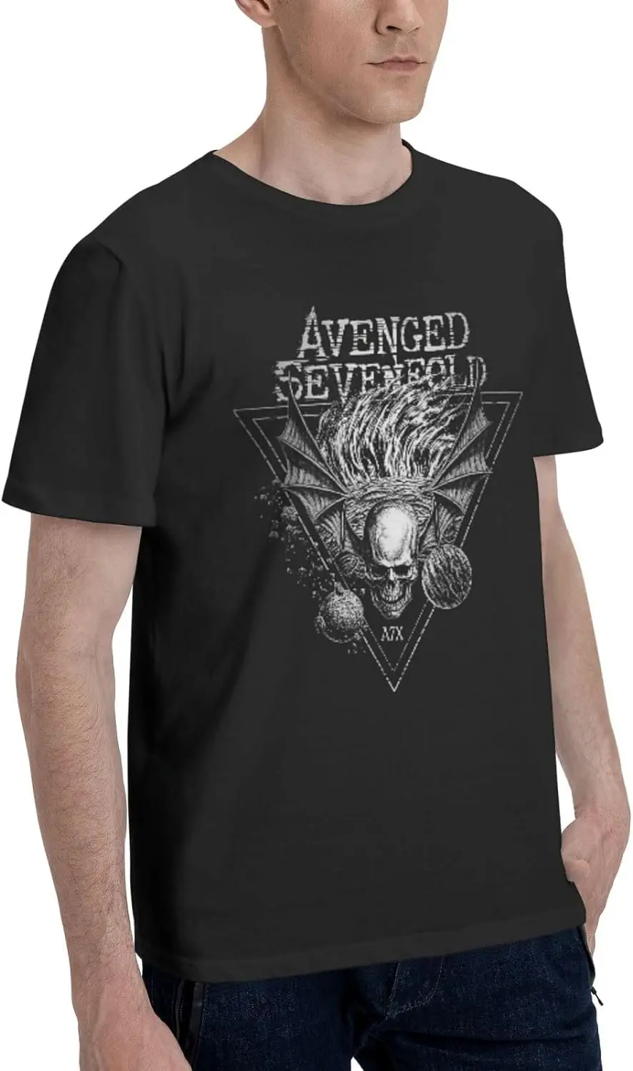 Men's Shirt T Shirts Short Sleeves Shirts for Men Women Adult Black