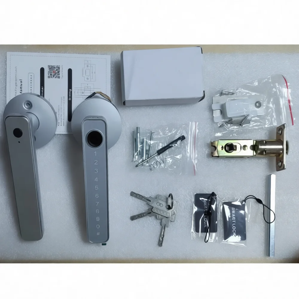 Electronic Keyless Knob Lock App Control Bluetooth Fingerprint Password Smart Door Lock For Wooden Doors Office Apartment