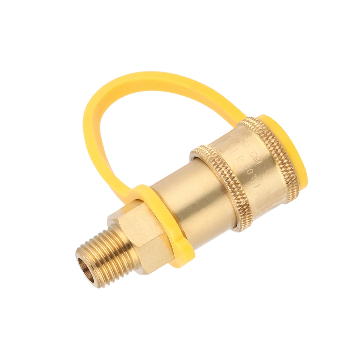 

Brass 1/4 Inch Npt Quick Connect Propane Regulator Shutoff Connector Natural Gas Adapter Fitting For Bbq Grill Heater Stove