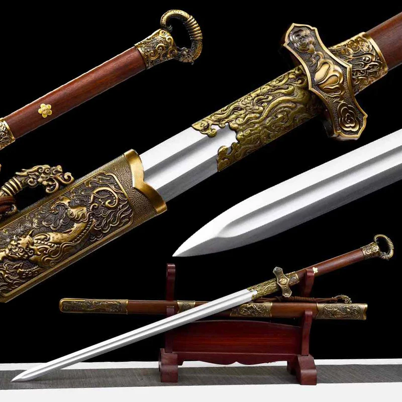 

Room Decoration, Tradition Chinese Sword, Steel Blade,Stage Performance Props,Wall Ornament, Christmas Gift, Huanshou Jian