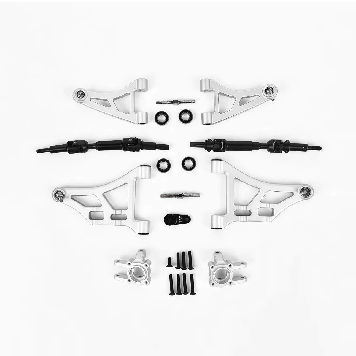 TH01477 Extended Metal Swing Arm Set For Traction Hobby KM 1/8 Tank 300 F150 RC Crawler Heavy Duty Suspension Upgrade Parts