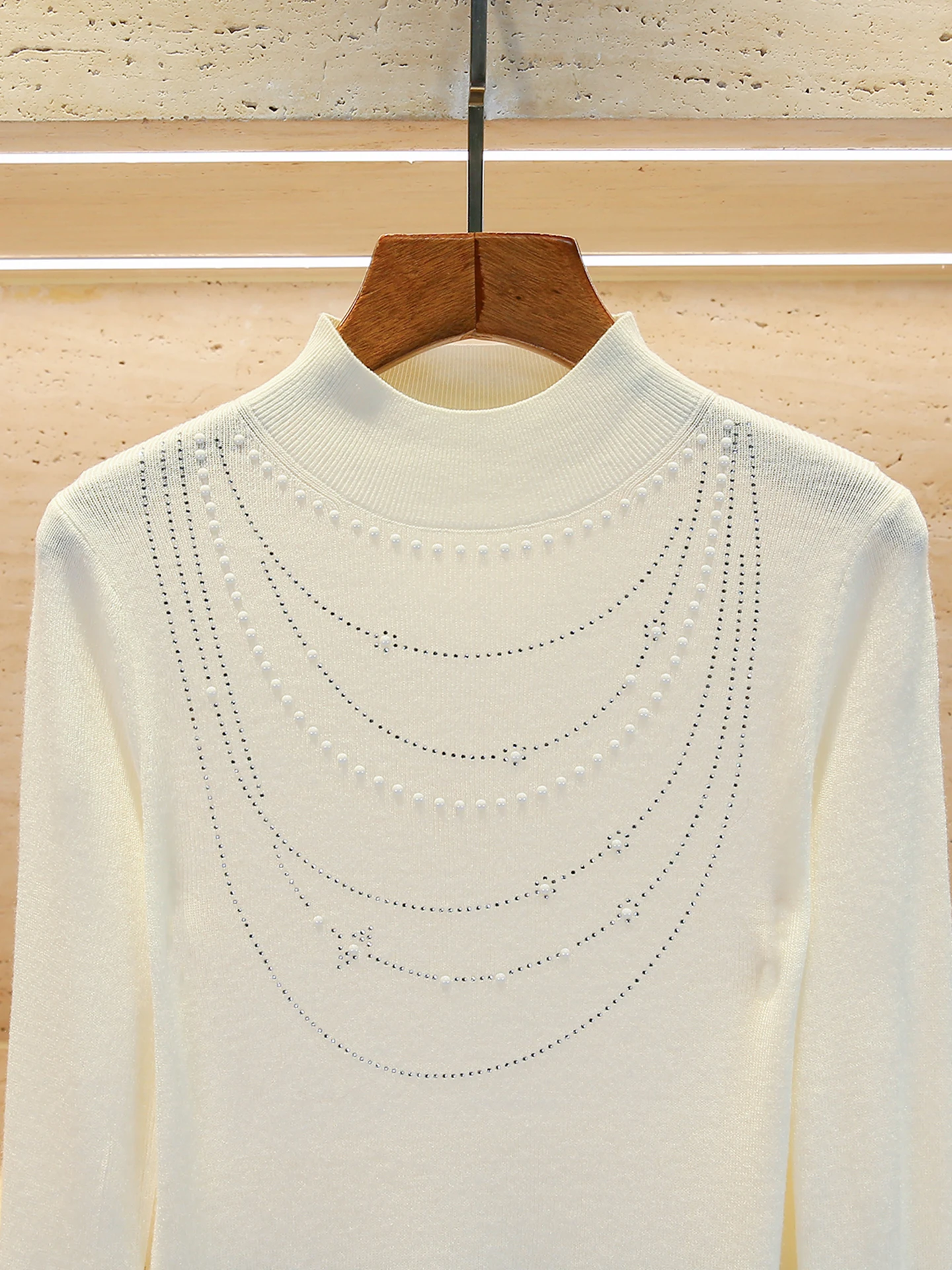 Ele женский облегающий вязаный свитер со стразами, мягкий слэ, осенне-зимний модный женский топ высокого класса