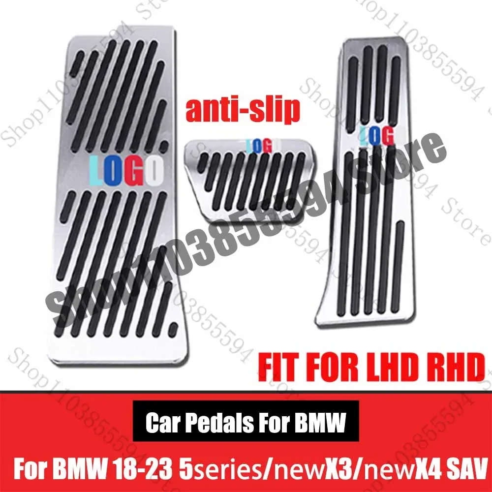 

Car Pedals Foot Rest Brake Accelerator Fuel Pedal Pad Cover For BMW 2018-2023 5series or new X3 or newX4 SAV