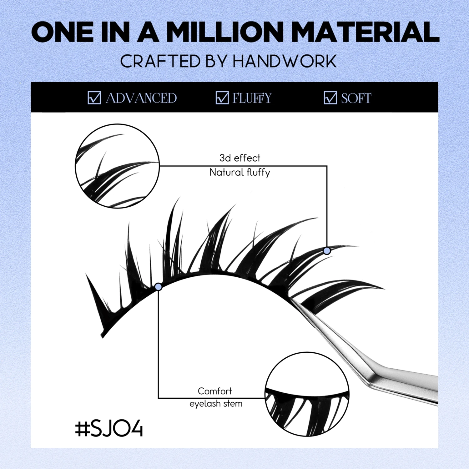 Lasvirey Cat Eye Lashes Manga Lashes Styles 3D Faux Mink Lashes Soft Cross Wispy Natural Winged End Eye Elongated Eyelash Makeup