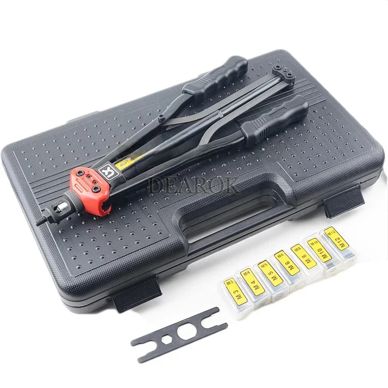 Macchina per pistola per dadi rivettatrice a mano BT604 M3-M12 Rivettatrice a mano Pull RivetNut Rivettatura Strumenti posteriori automatici con scala a corsa