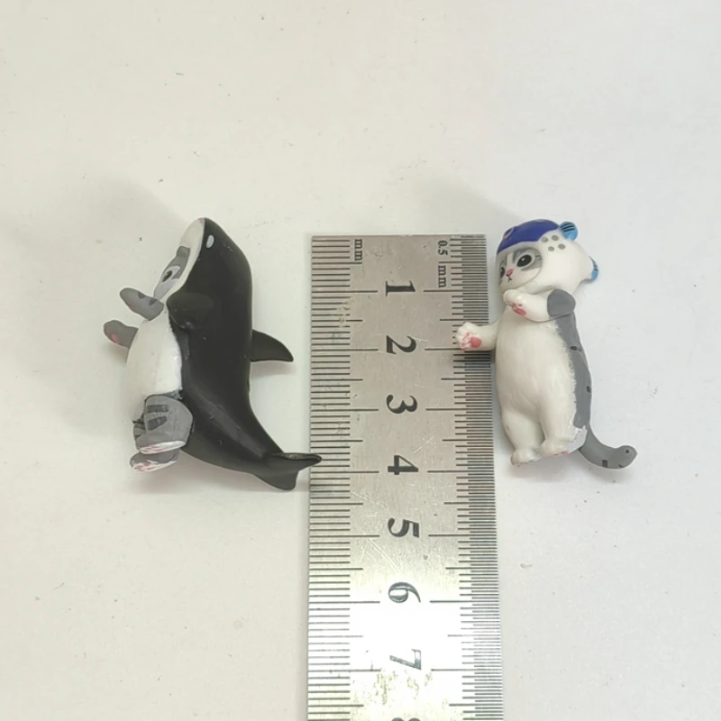 Mofuseands Cute Cat Shark Figure Cos Horned Shark Hammerhead Shark Anime Action Figure Kawaii Toy Decoration Ornaments Gifts Kid