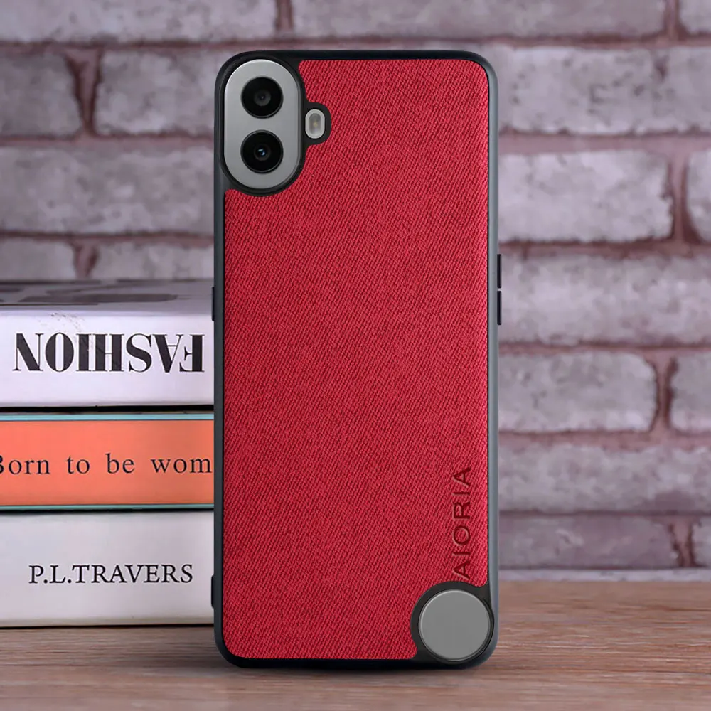 Case for Nothing Phone 3 3A Pro 2A Plus CMF Phone 1 2 Pro coque Luxury textile Leather cover funda for nothing phone 2a case