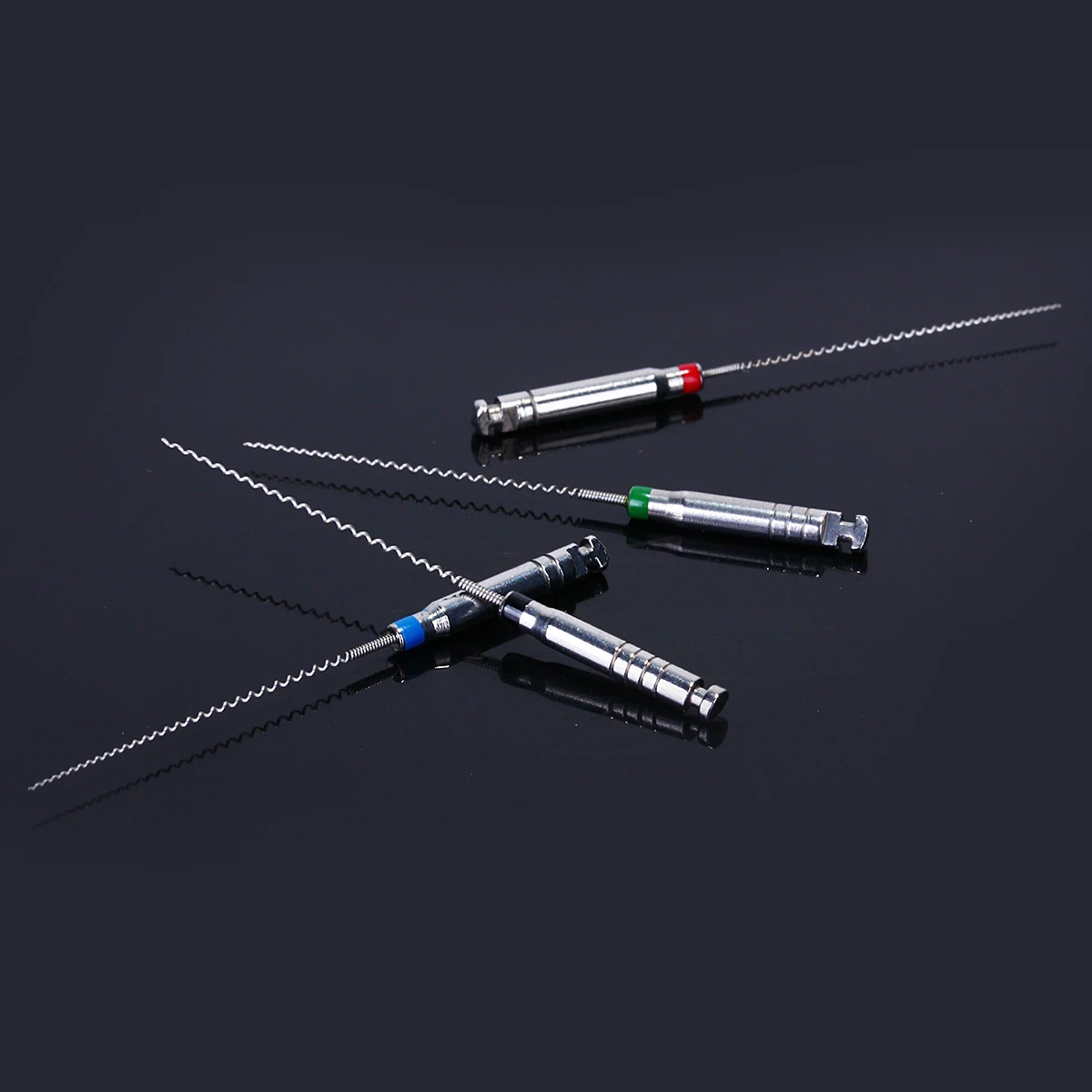 4pcs/Box JUMTOP 21/25mm 25#-40# Dental Rotary Paste Carriers Spiral Filler Lentulo Assorted Engine Filling Paste Dentistry Tool