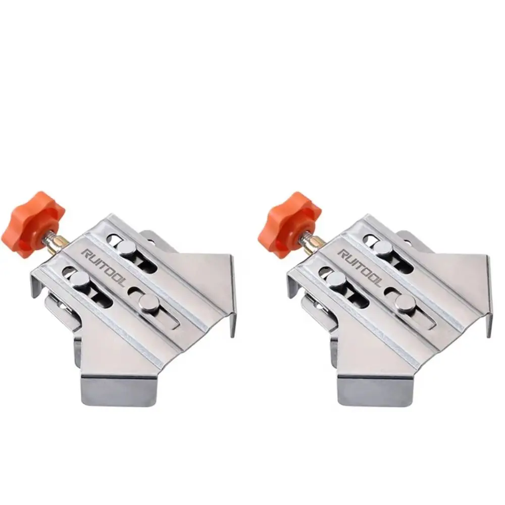 

Swing Jaw Multipurpose Corner Clamp 90 Degree Stainless Steel Woodworking Tool Single Handle Closed Photo Framing Tool T-shaped