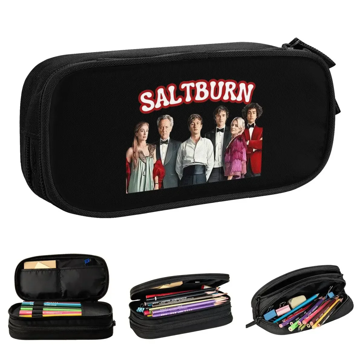 

Fun Saltburn Membres Pencil Cases Movie Pencilcases Pen for Student Big Capacity Bag Students School Gifts Stationery