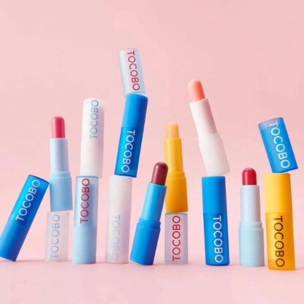 TOCOBO Super Hidratante Lip Balm Fade Lip Lines Batom Colorido 01 Coral Rosa 011 Cereja Vermelho Sexy Nutritivo Espelho Lip Glaze
