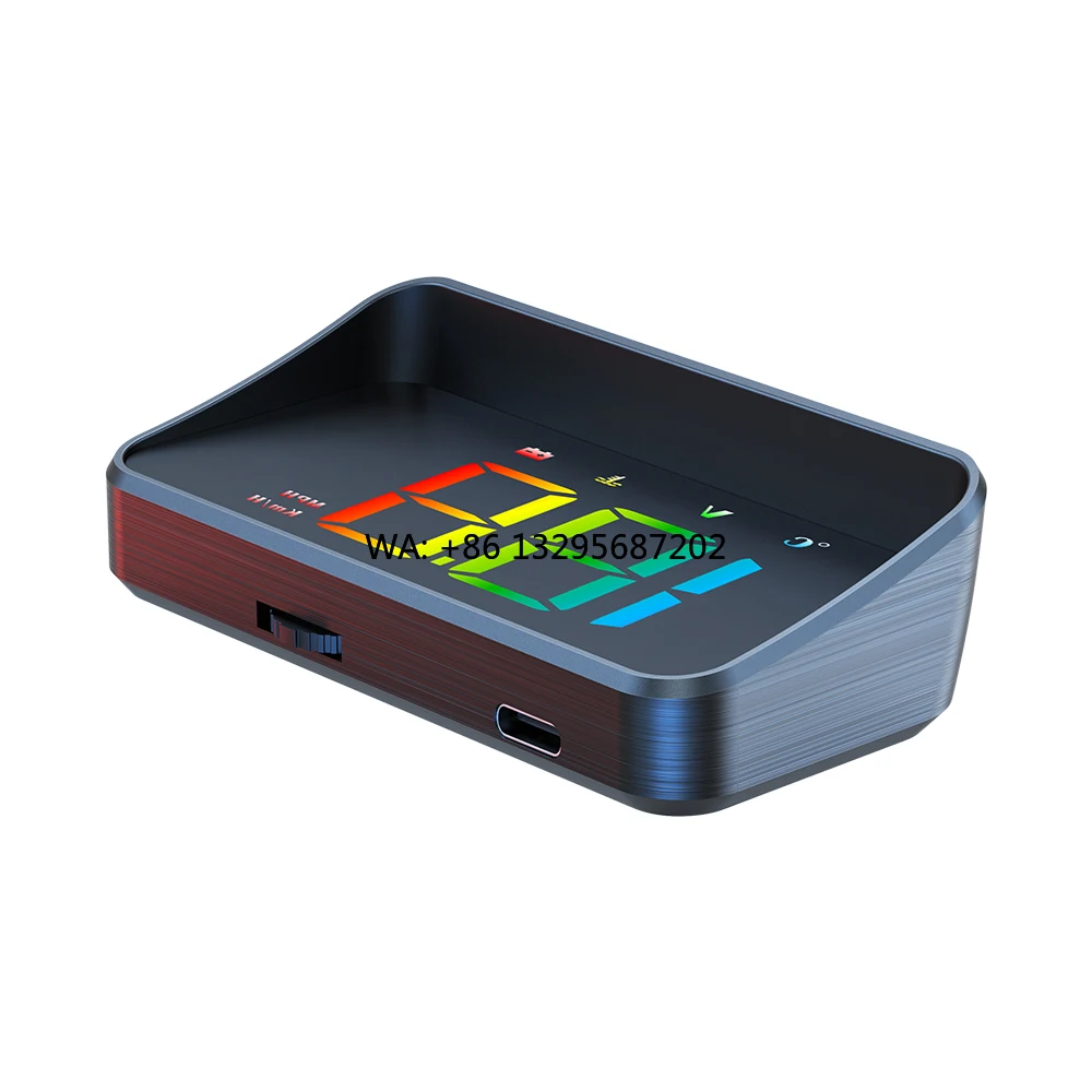 

Car Hud M4 Auto Meter with 2 Water Temperature Display Windshield Projector Speedometer Car Caaessories