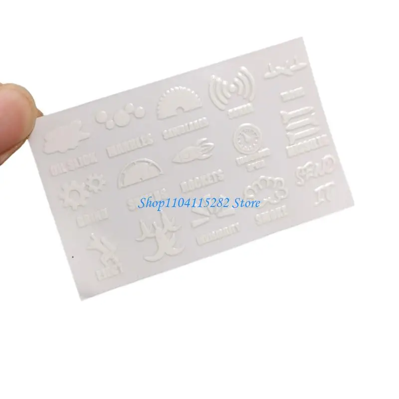 Compact Customizable Automotive Window Switches Stickers PVC Adhesive Labels Decals Sheet For Custom Button Panel Design