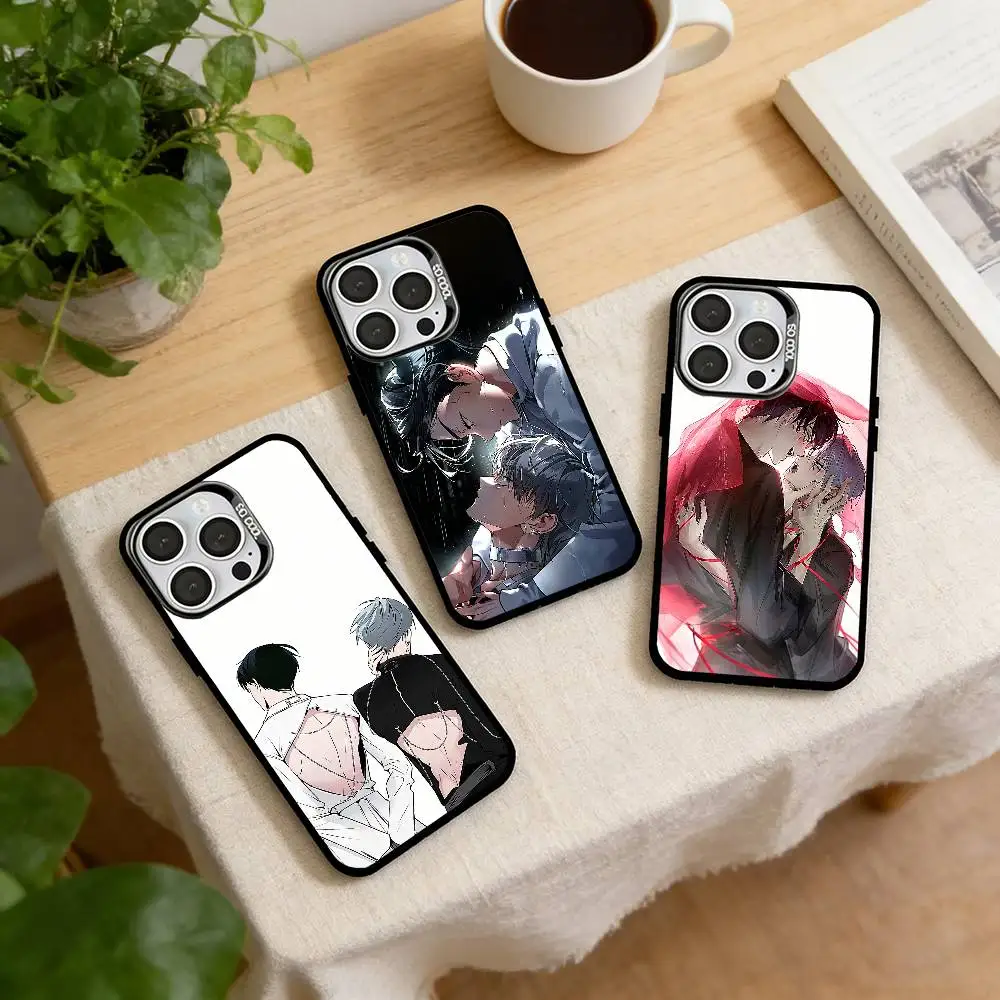 

L-Lvantill Alien Stage Phone Case For iPhone 17,16,15,14,13,12,11 Plus,Pro Max,XS,Colored Silver Plated Inside Cover