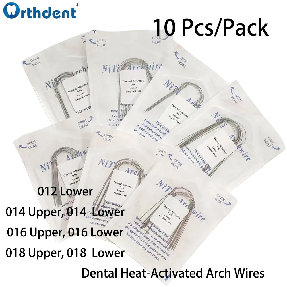 

1 Pack Dental Orthodontic Niti Archwire Arch Top Forms Thermal Activated Lingual Form Round Wire Dentistry Correction Material