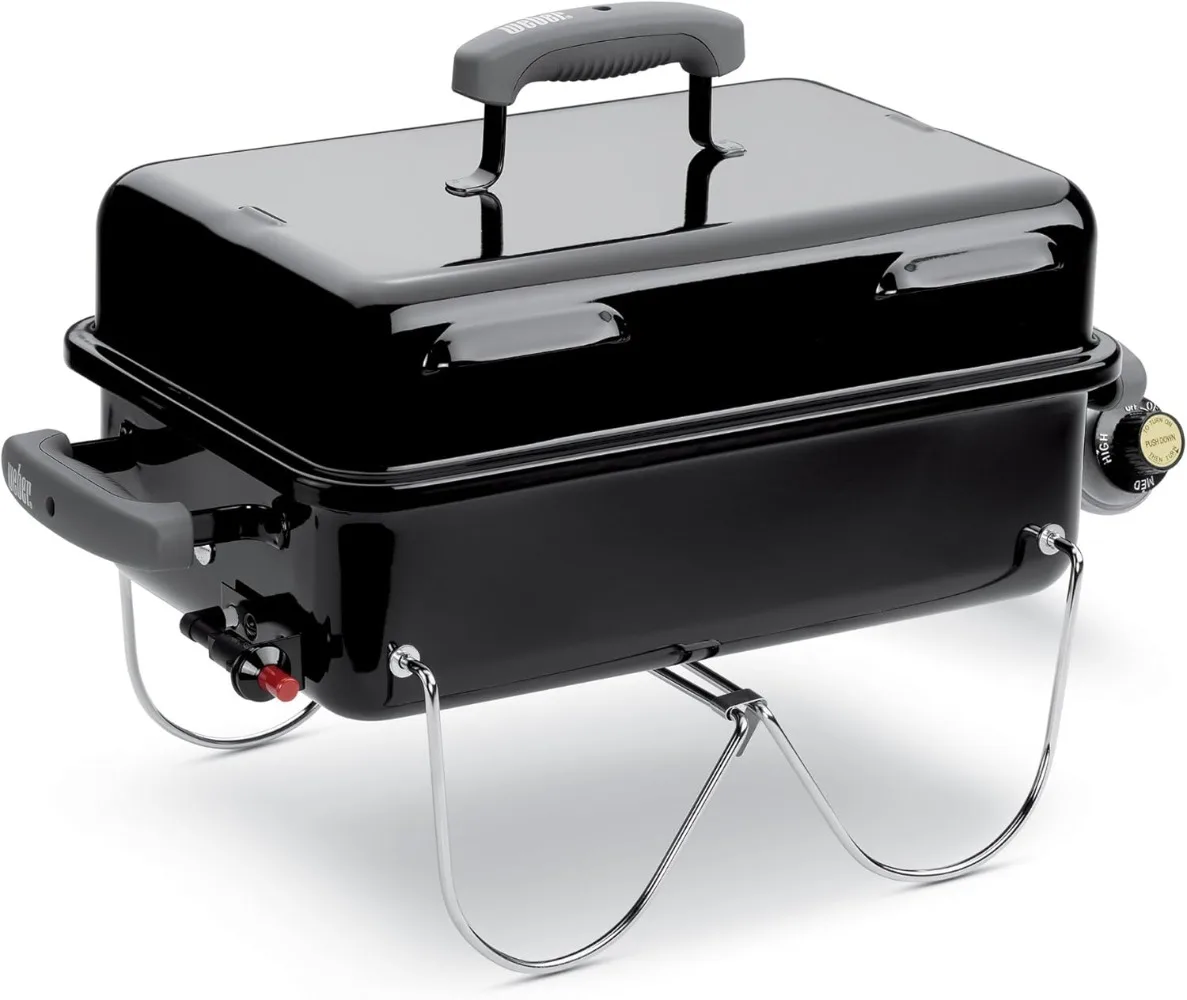 

Gas Grill, One Size, Portable, Perfect for Family Barbecues Outside，Black