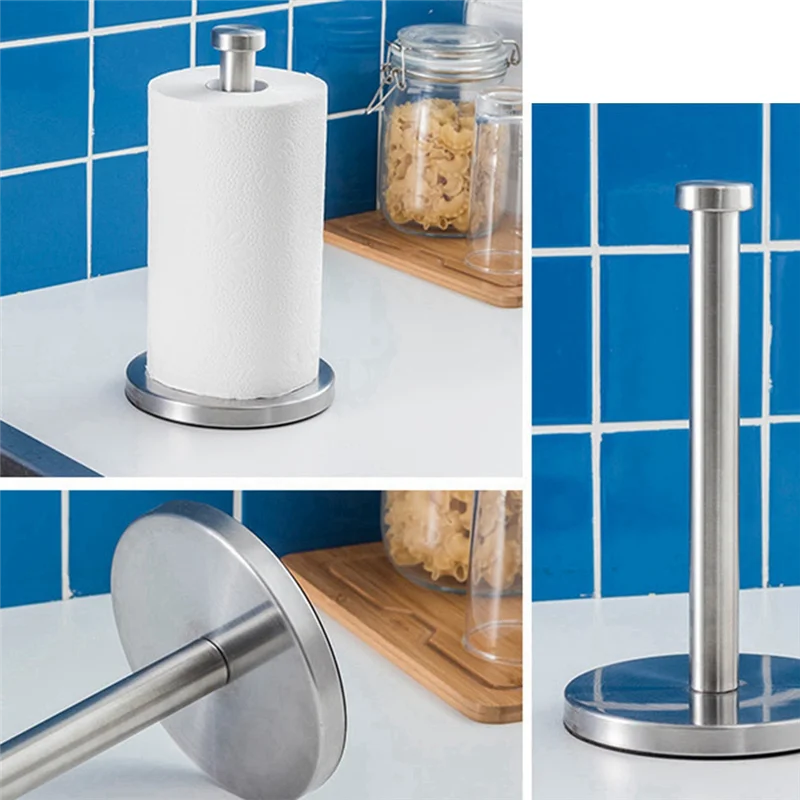 

Держатель для бумажных полотенец YHYS, столешница, держатель для рулона бумажных полотенец для кухни, ванной комнаты, для работы одной рукой