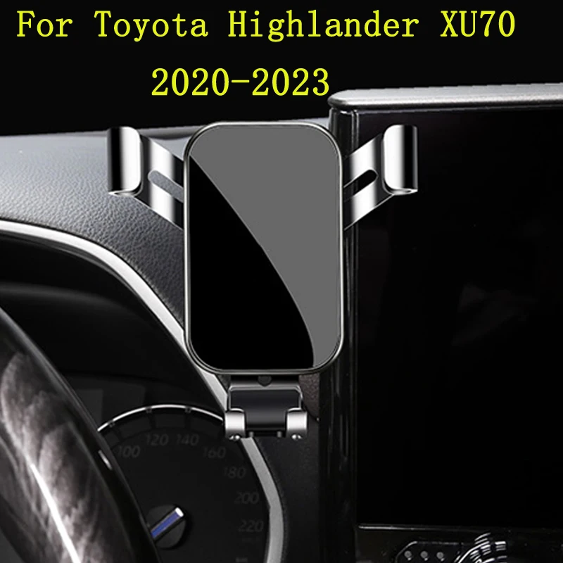 Supporto per telefono da auto LHD per Toyota Highlander 2023 2021 2022 supporto per cruscotto supporto per telefono cellulare caricatore Wireless supporto per telefono cellulare