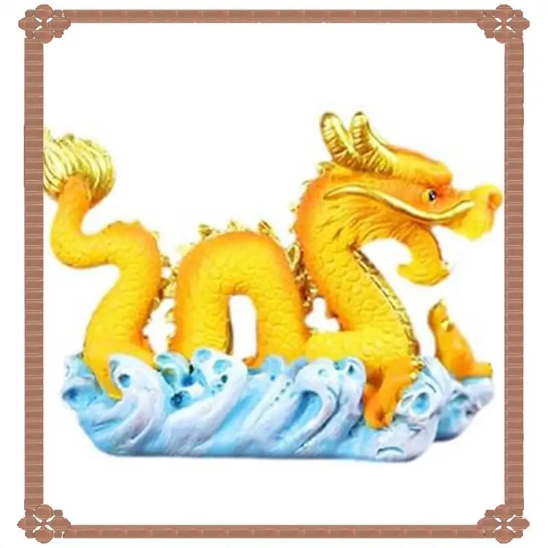 

24-часовая доставка, китайская фигурка дракона фэн-шуй, Феникса, статуя года дракона, зодиакальное животное на Новый год, мини-пейзаж