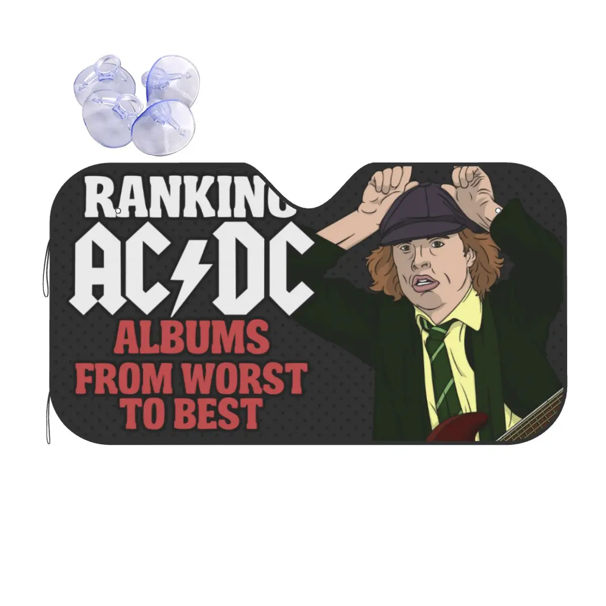 

AC DC Heavy Metal Band Солнцезащитный козырек на лобовое стекло Симпатичное переднее лобовое стекло автомобиля 70x130 см Крышка на лобовое стекло автомобиля Солнцезащитная занавеска