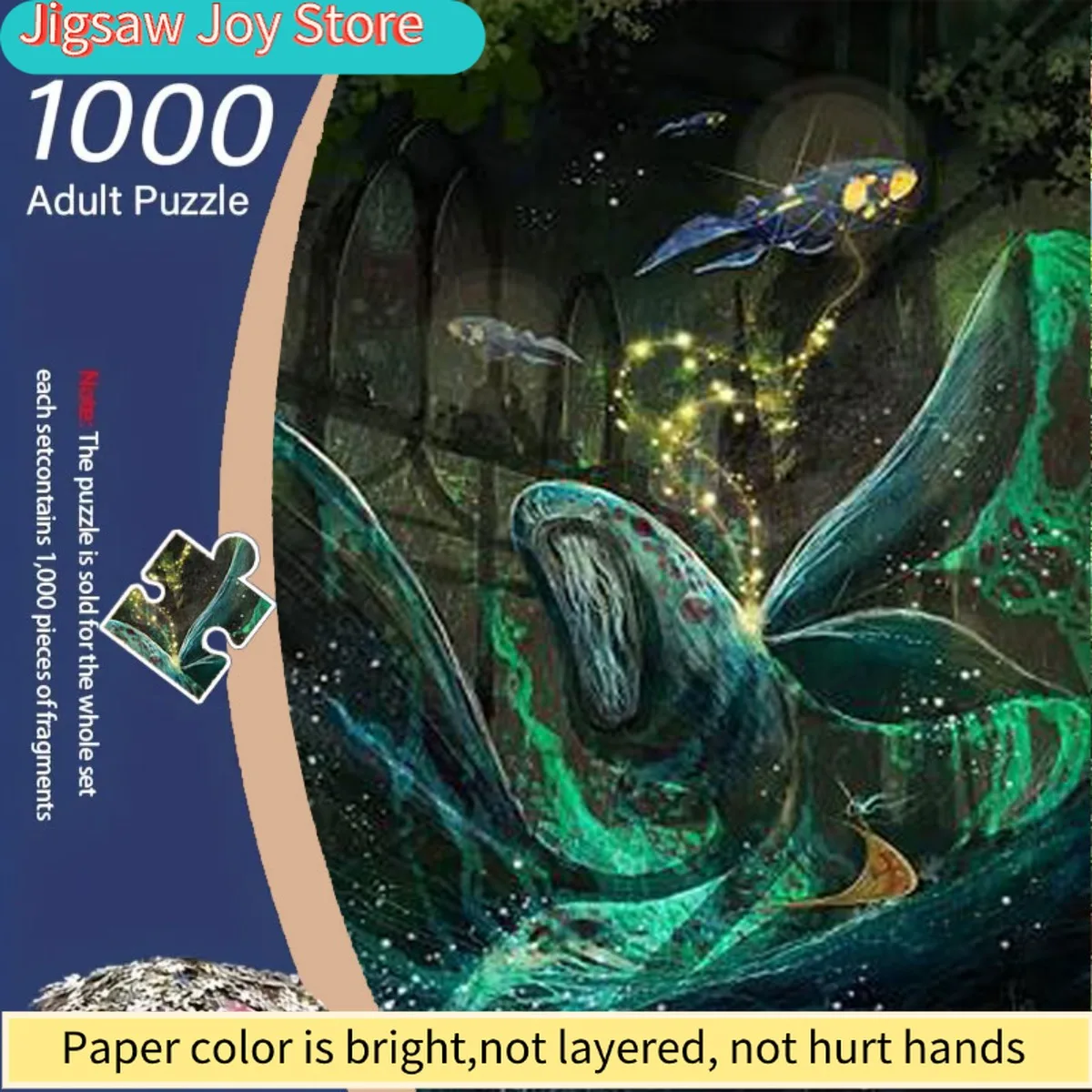 

Пазл из 1000 деталей для взрослых с изображением светящихся фантастических бабочек и рыб под звездным небом. Идеально подходит для влюбленных, это...